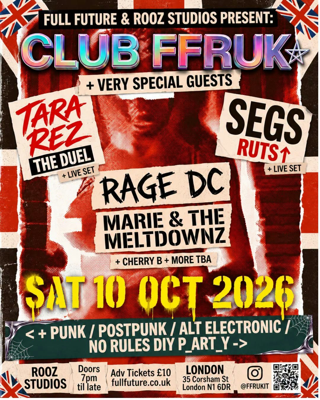 Club FFRUK Saturday 10 October 2026 at Rooz Studios, London