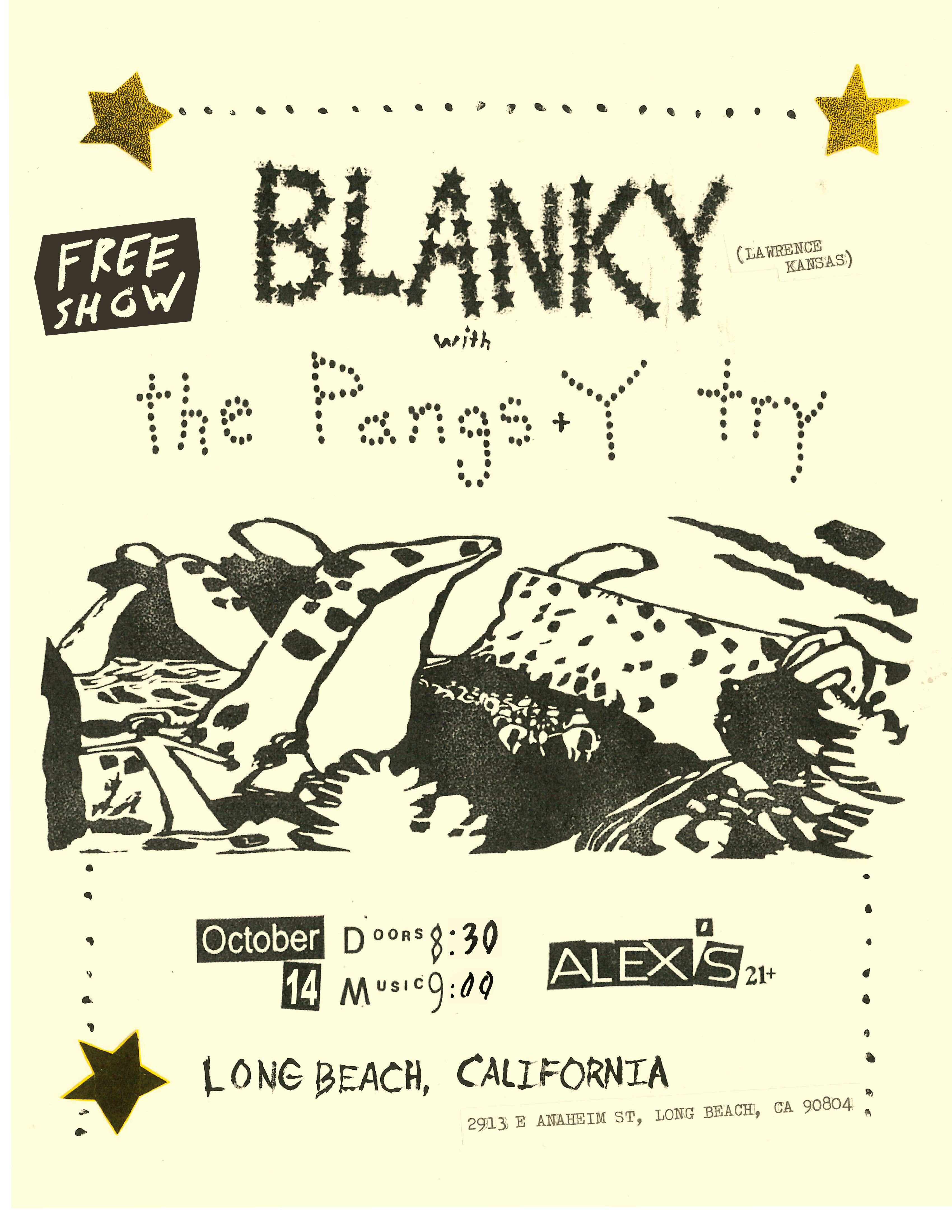 Blanky + The Pangs + Y Try