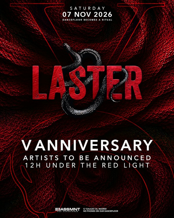 Laster Club presents V ANNIVERSARY - 12H UNDER THE RED LIGHT