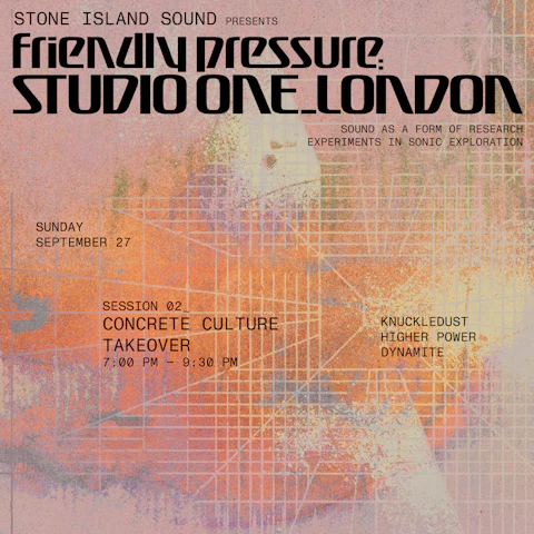 Stone Island Sound Presents: Concrete Culture w/ Knuckledust, Higher Power & Dynamite