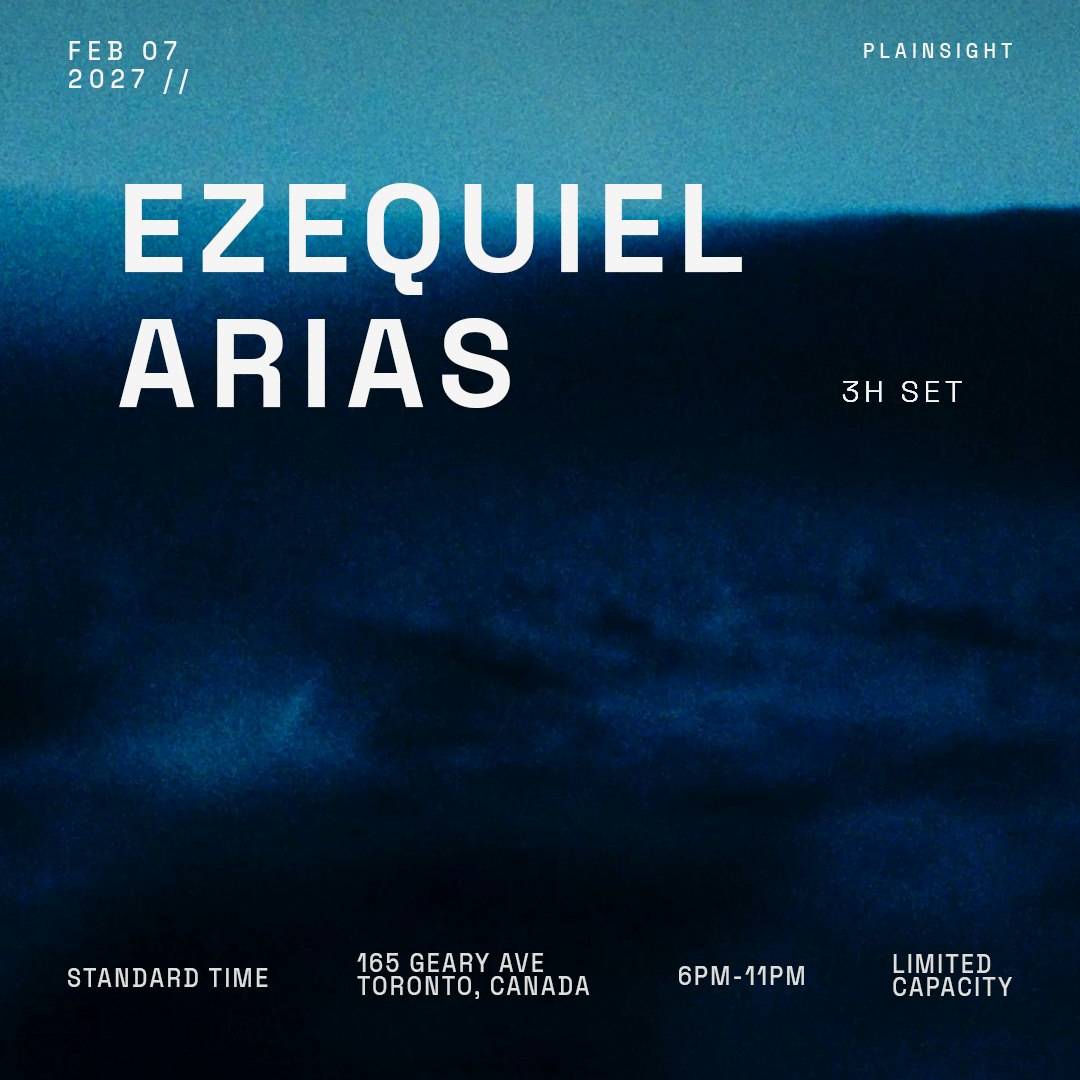 Ezequiel Arias (3HR Set) at Standard Time event flyer