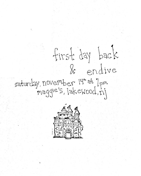 First Day Back and Endive