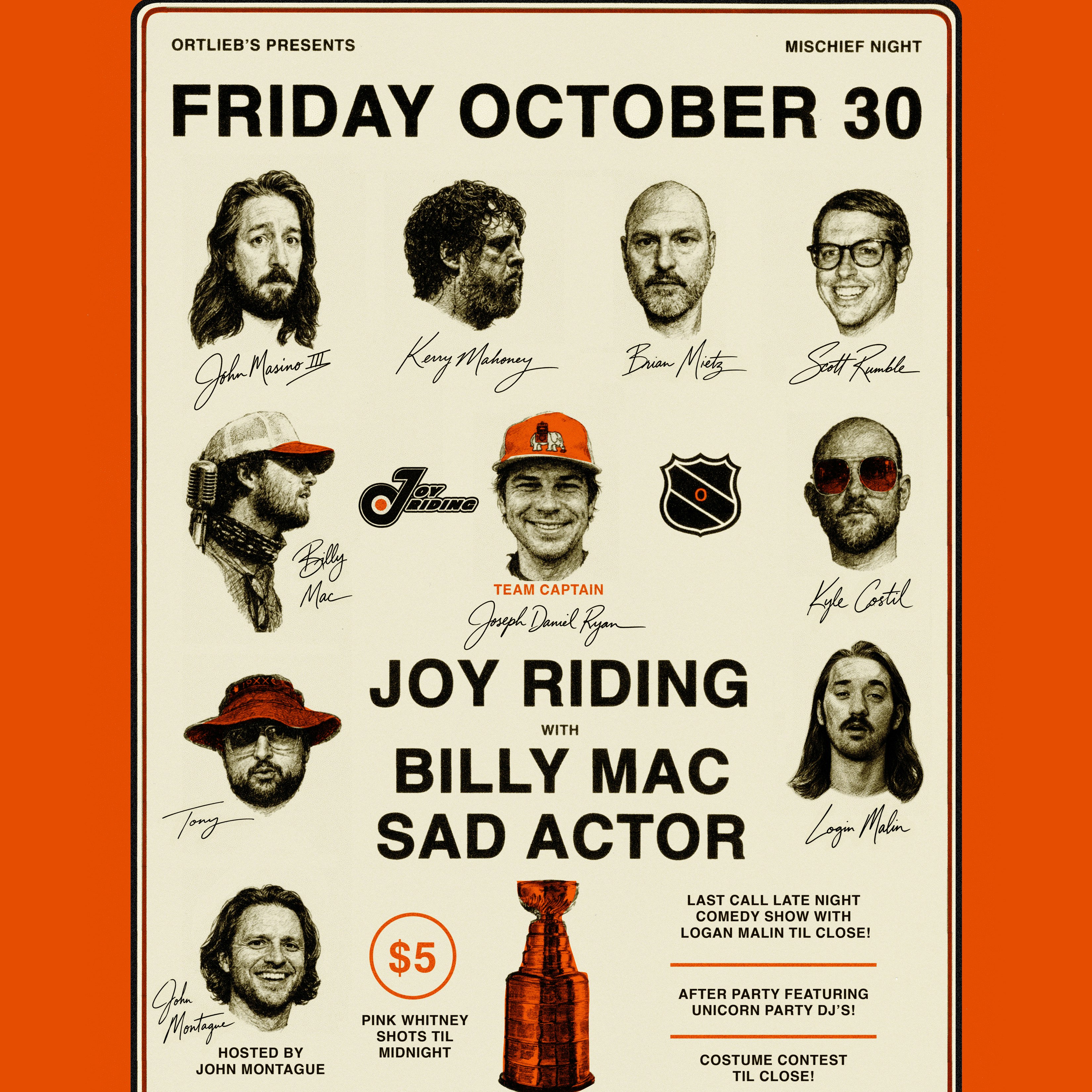 JOY RIDING with SAD ACTOR and BILLY MAC