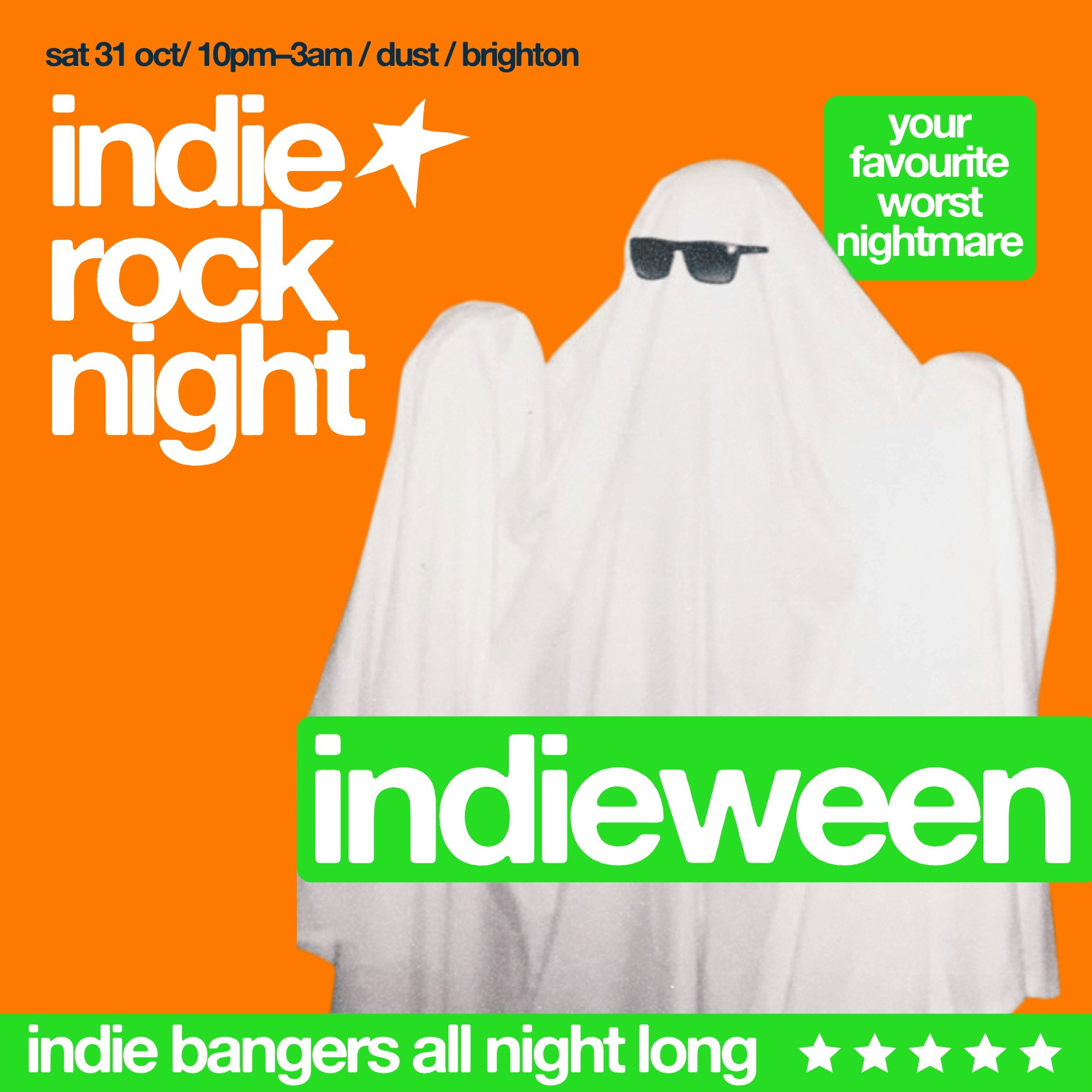 Indie Rock Night ∙ INDIEWEEN (halloween special) at DUST, Brighton