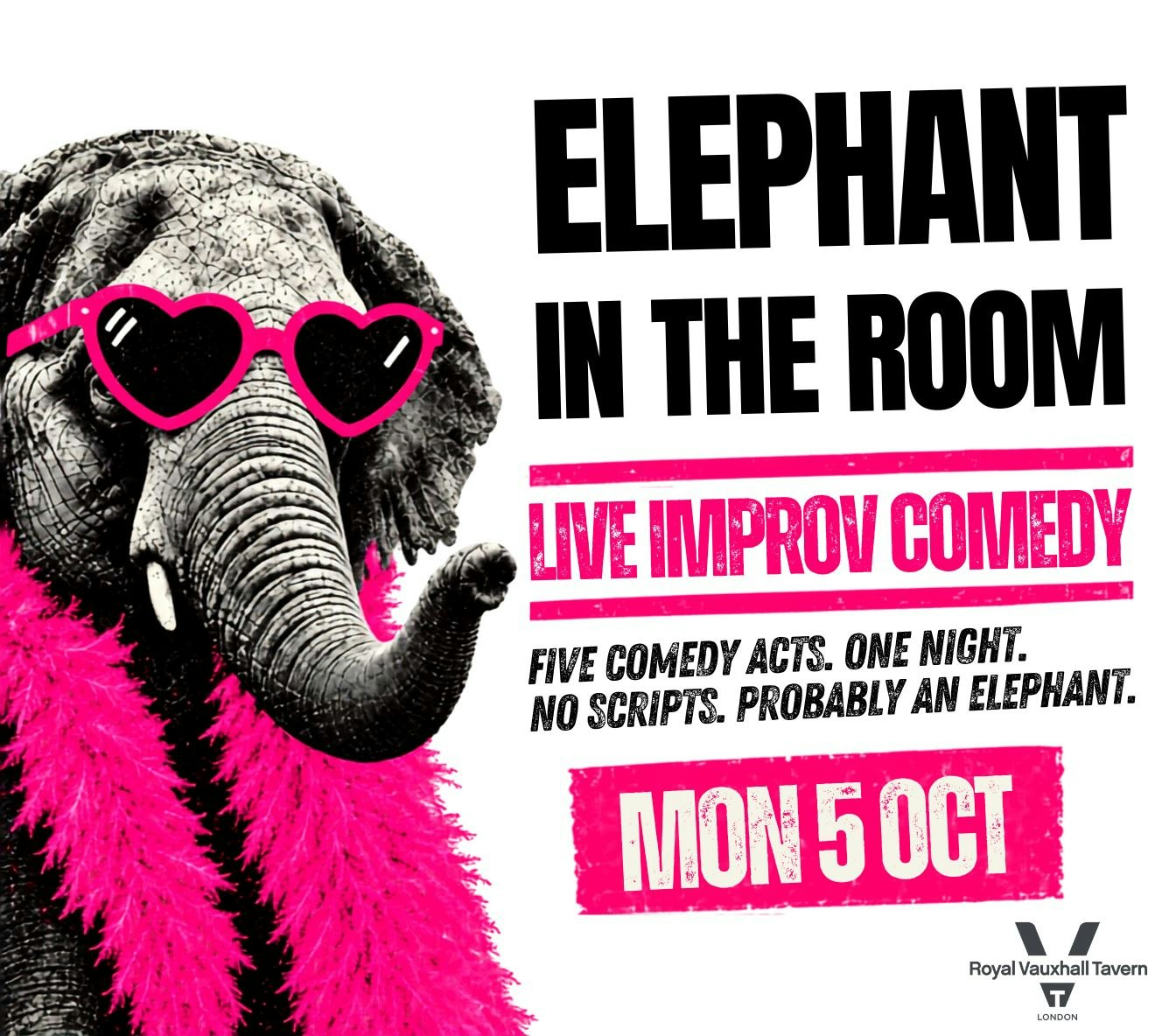 Elephant in the Room: Live Comedy Variety Show at The Royal Vauxhall Tavern, London