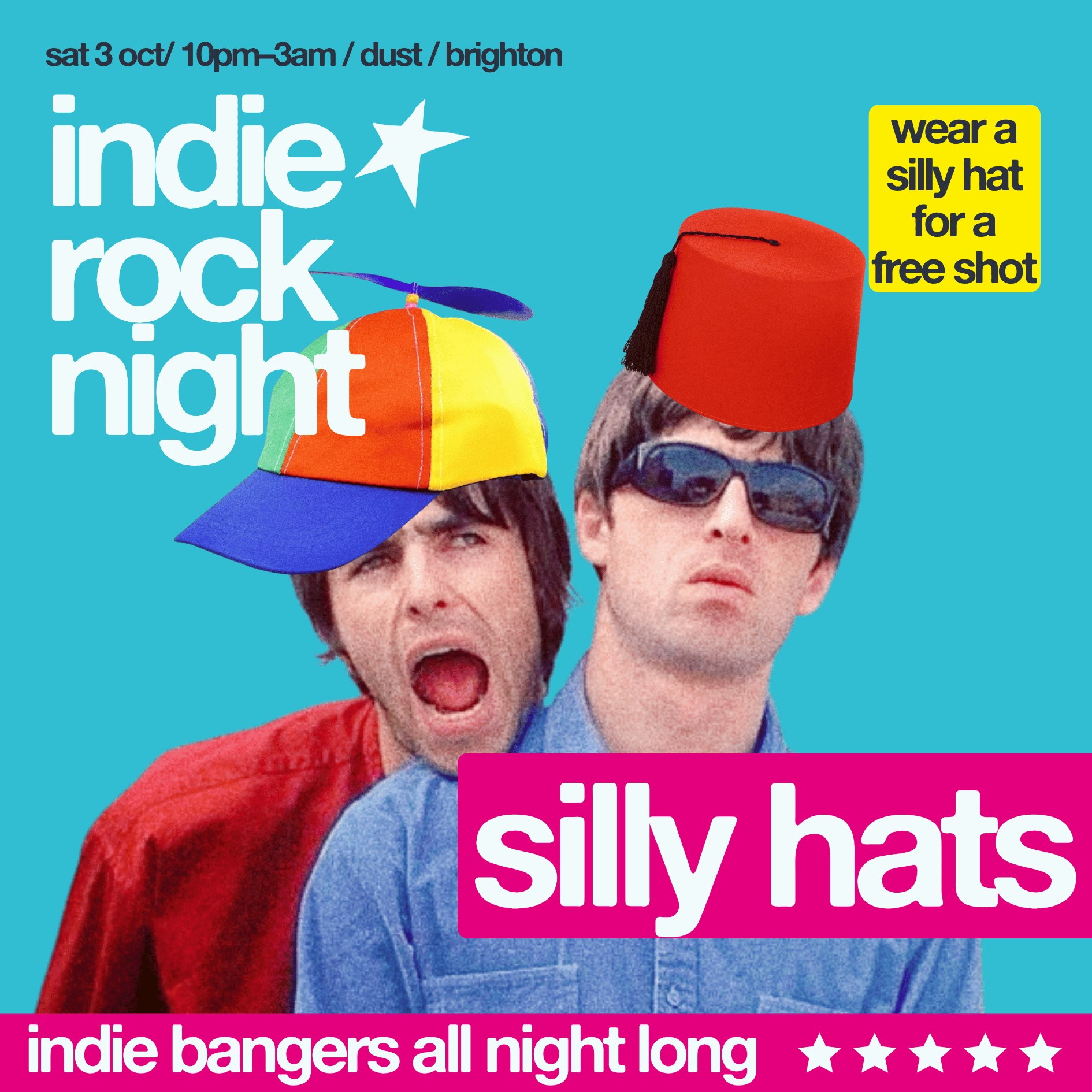 Indie Rock Night ∙ SILLY HATS FRESHERS PARTY at DUST, Brighton