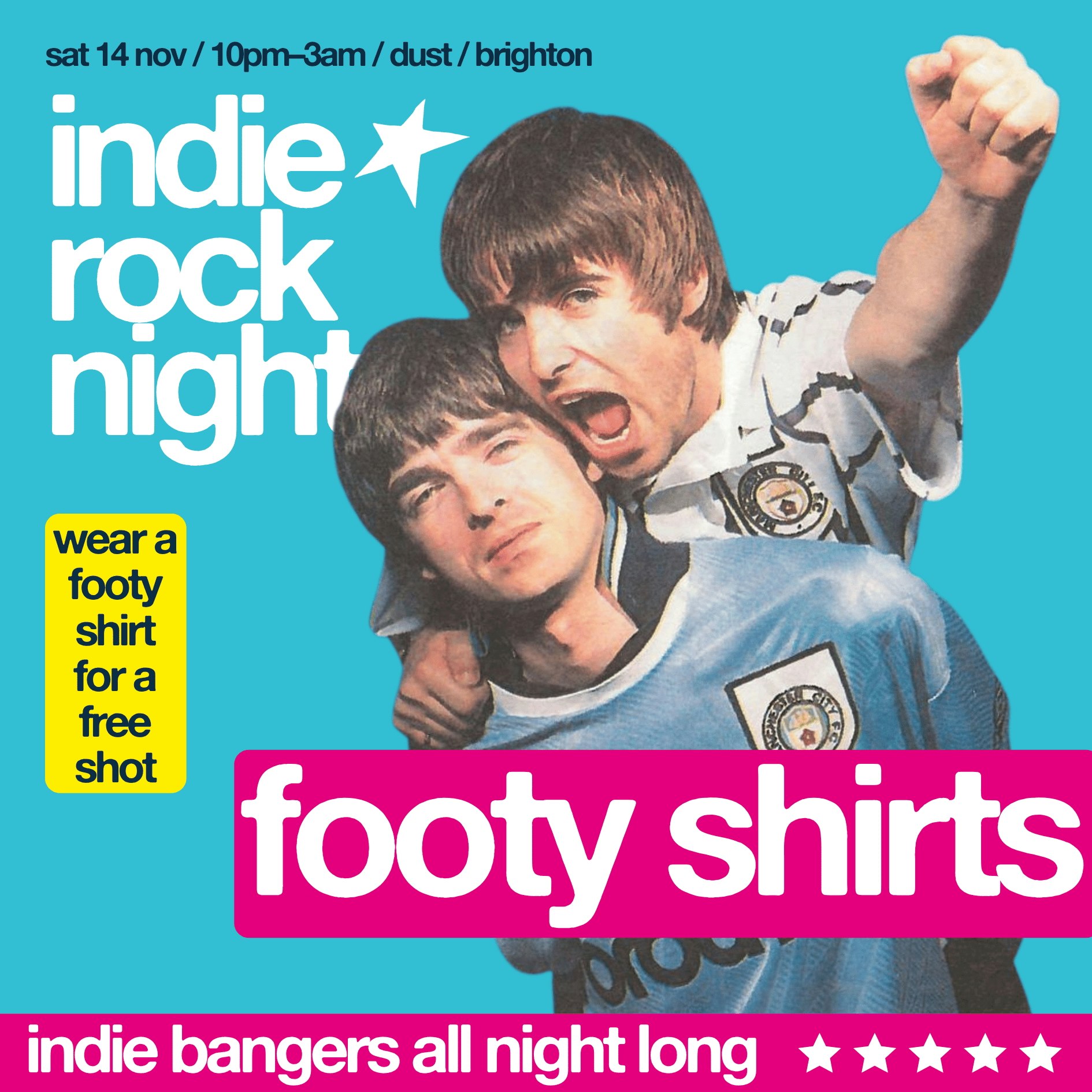 Indie Rock Night ∙ FOOTY SHIRTS