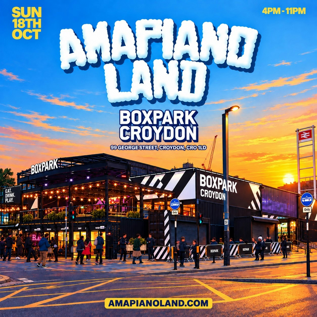 AMAPIANOLAND - AMAPIANO & AFROBEATS Day Party at Boxpark Croydon, London