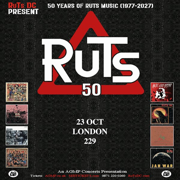 The Ruts '50 Years of Ruts music 1977-2027'