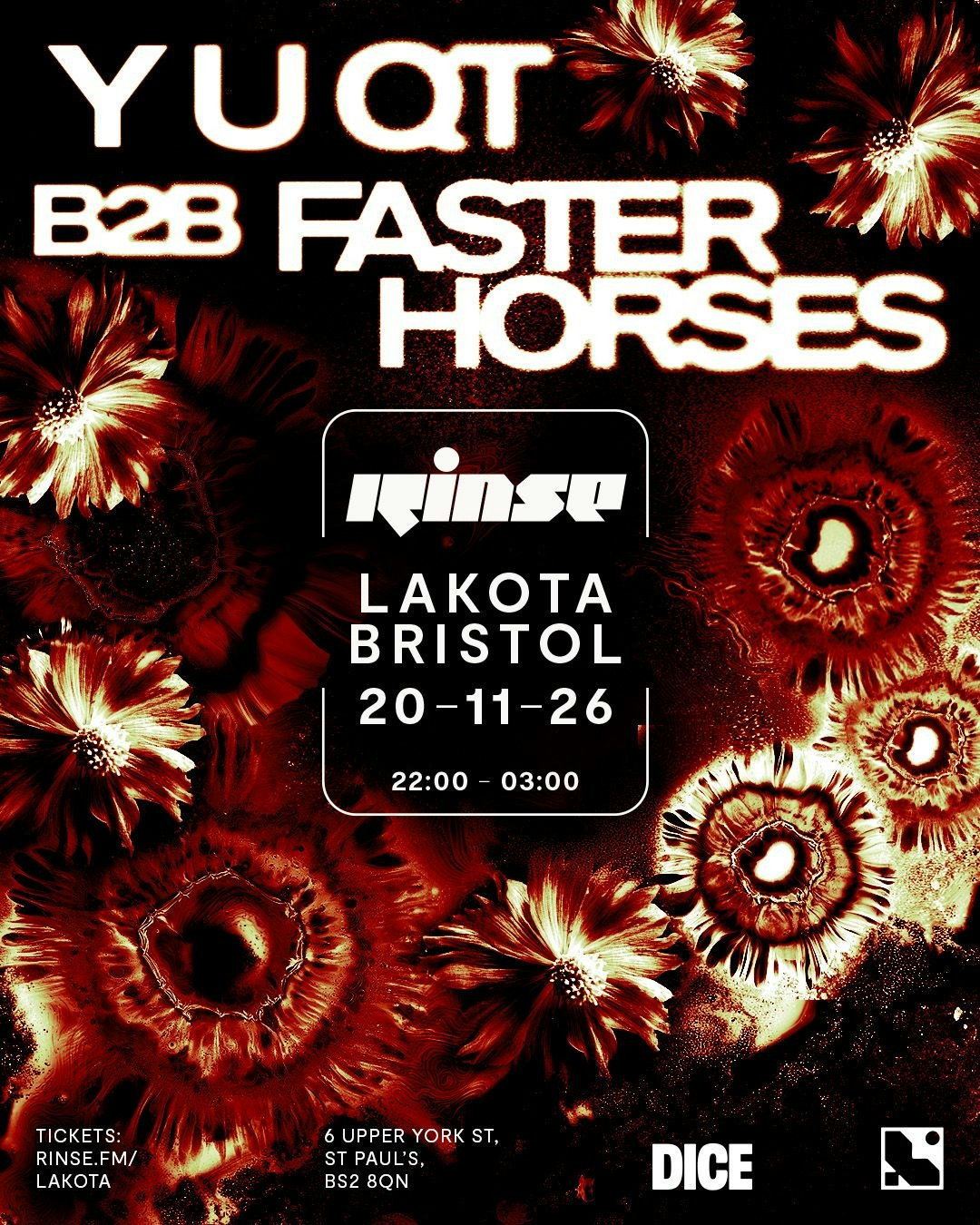 RINSE: Y U QT B2B Faster Horses at Lakota, Bristol