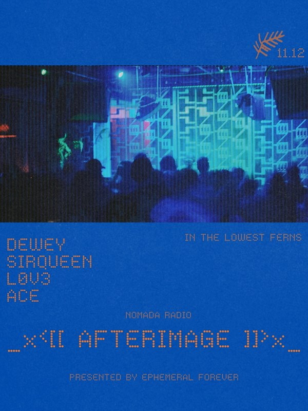 NOMADA Radio Thursday - 'AFTERIMAGE' ft Dewey, SirQueen, Love3, Ace 11.12 (free entry)