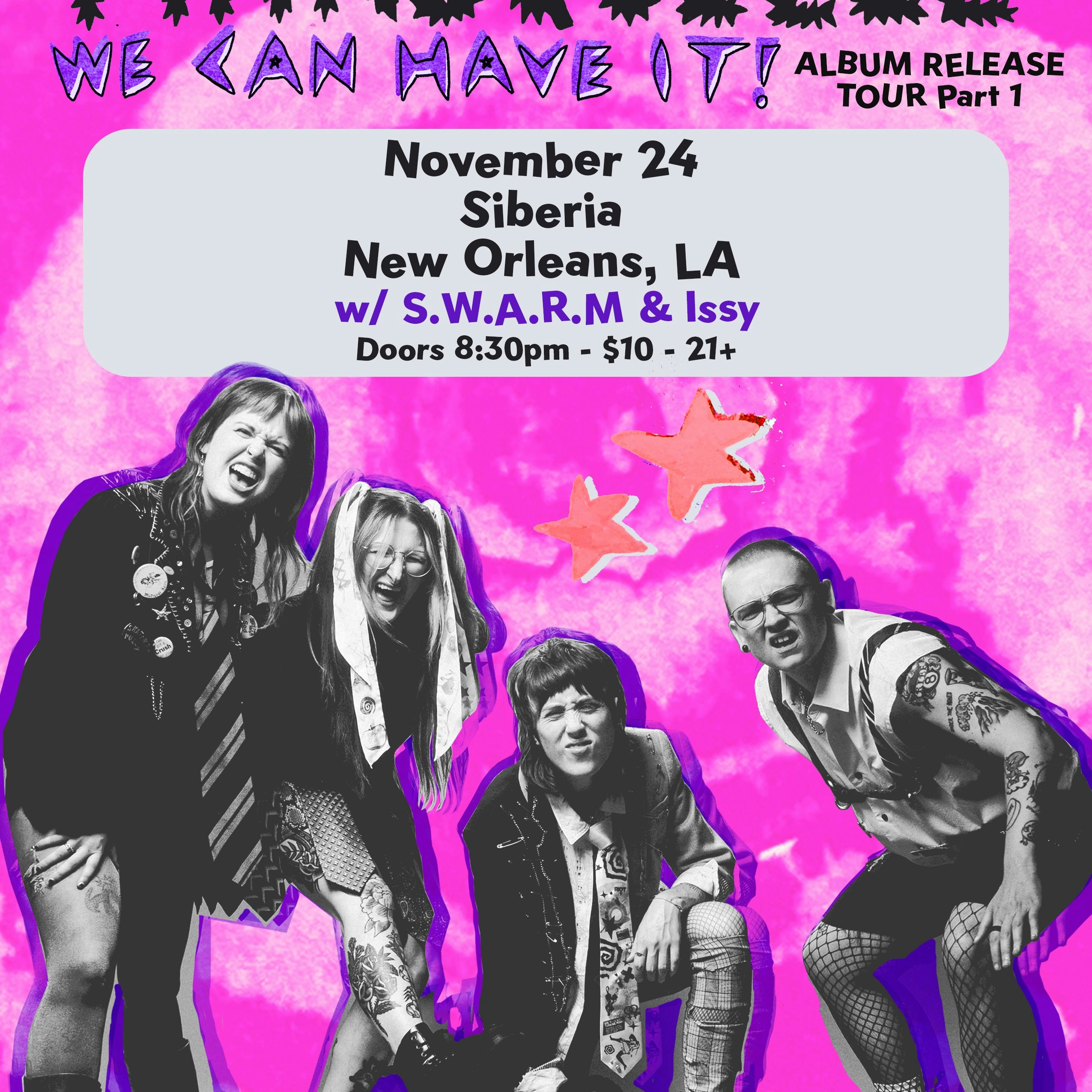Pinksqueeze with S.W.A.R.M. and Issy