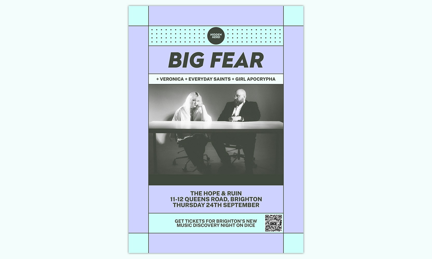 Big Fear + Veronica + Girl Apocrypha + more at The Hope & Ruin, Brighton