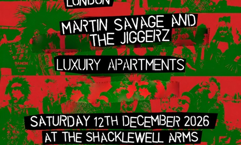 Garageland London – Martin and the Jiggerz,  Luxury Apartments, TBA