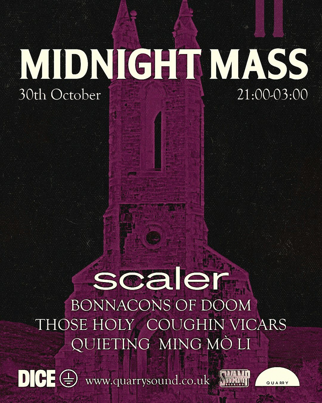 Midnight Mass II: Scaler, Bonnacons of Doom & more at Quarry, Liverpool