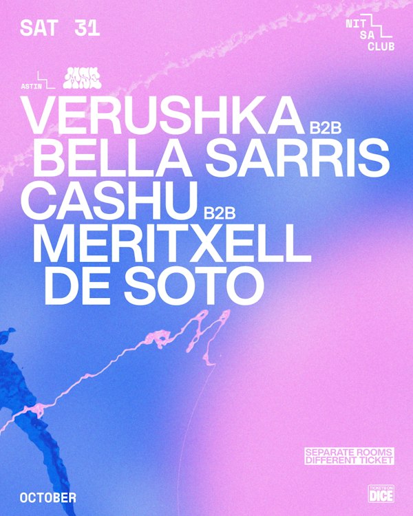 Me siento extraña: Verushka b2b Bella Sarris · Cashu b2b Meritxell de Soto