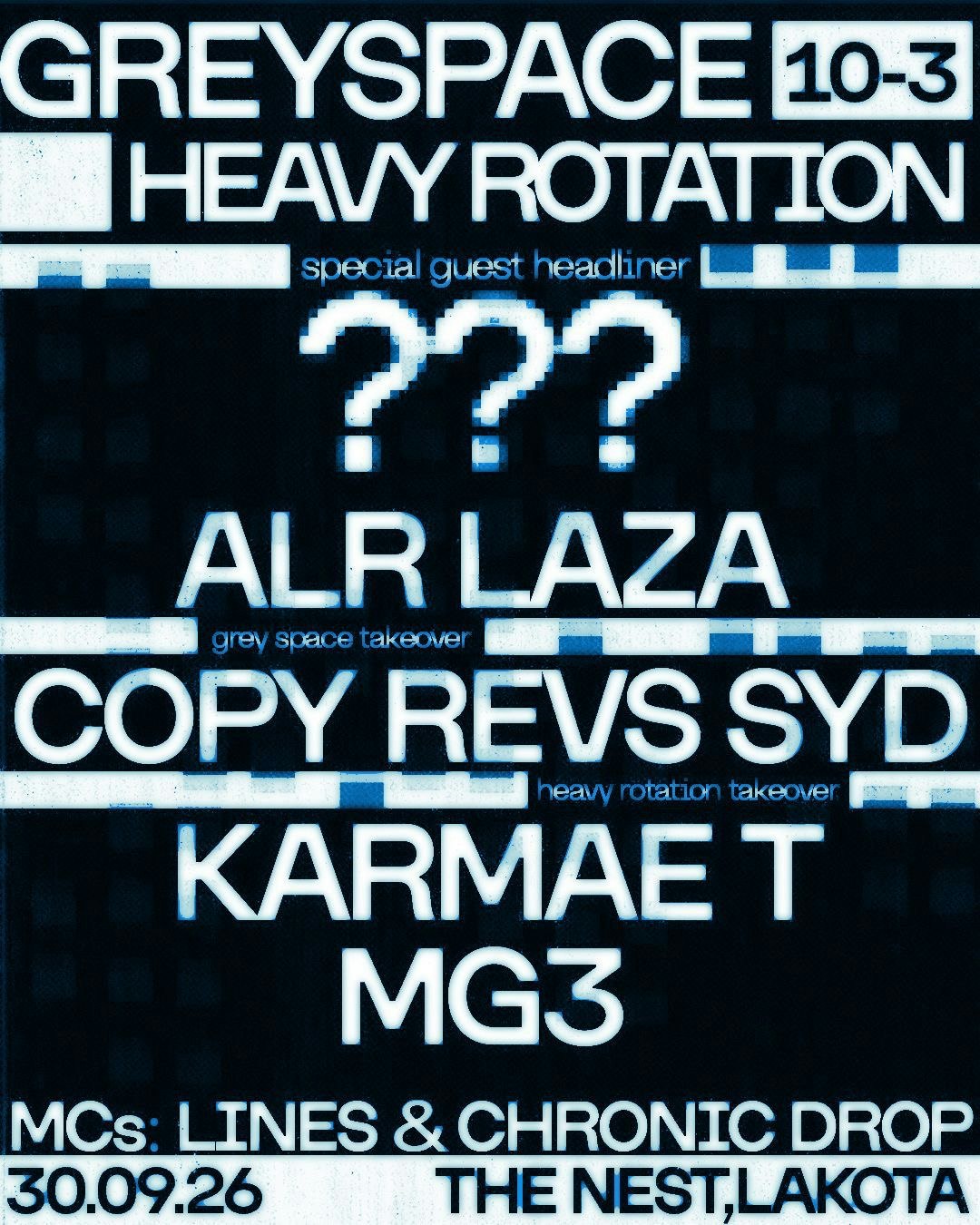 Grey Space / Heavy Rotation Presents at Lakota, Bristol