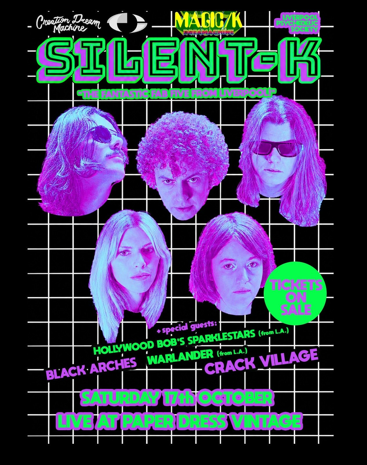 SILENT-K + Warlander (L.A.) + More at Paper Dress Vintage, London