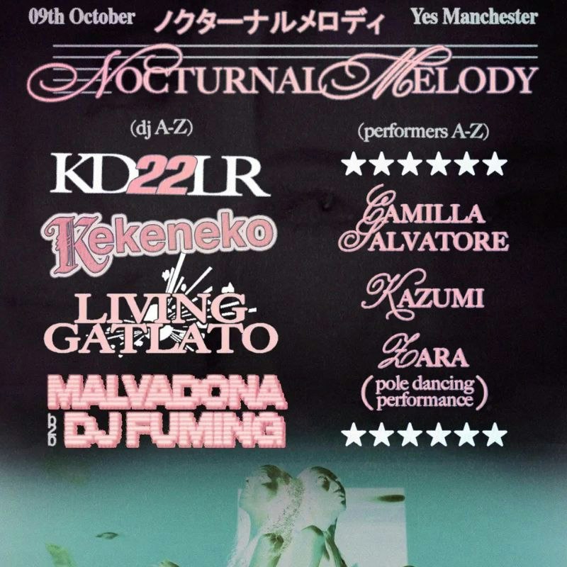 Nocturnal Melody in Manchester at YES, Manchester