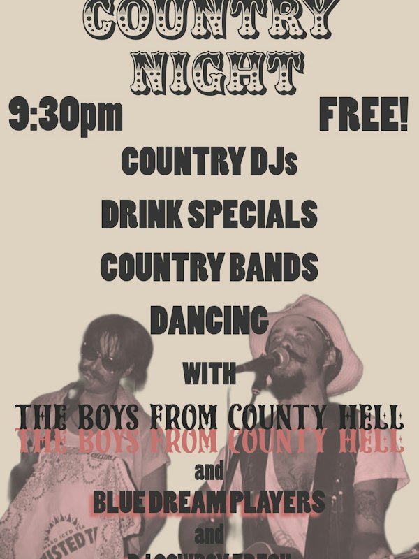 Country Night! Country Music, Dancing and Drinks!