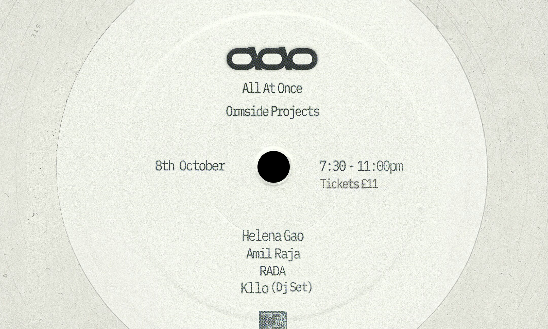 ALL AT ONCE presents Helena Gao