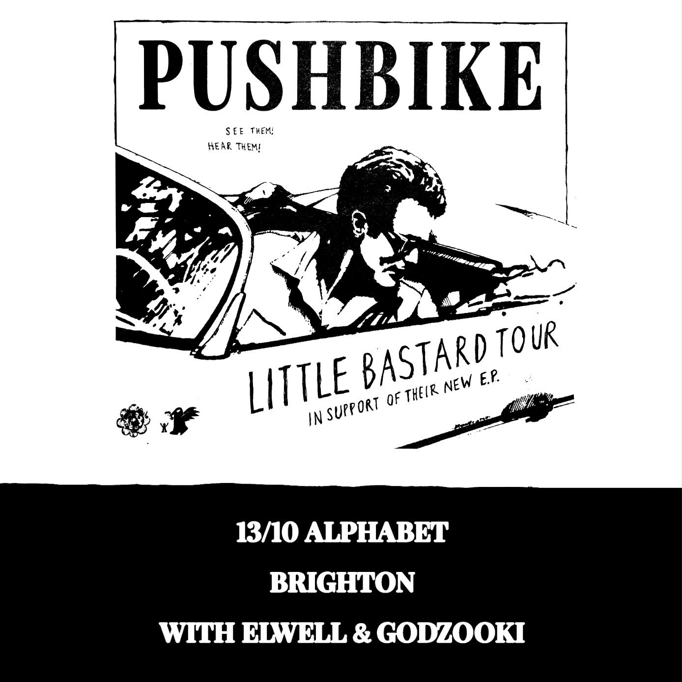 Pushbike at A L P H A B E T, Brighton