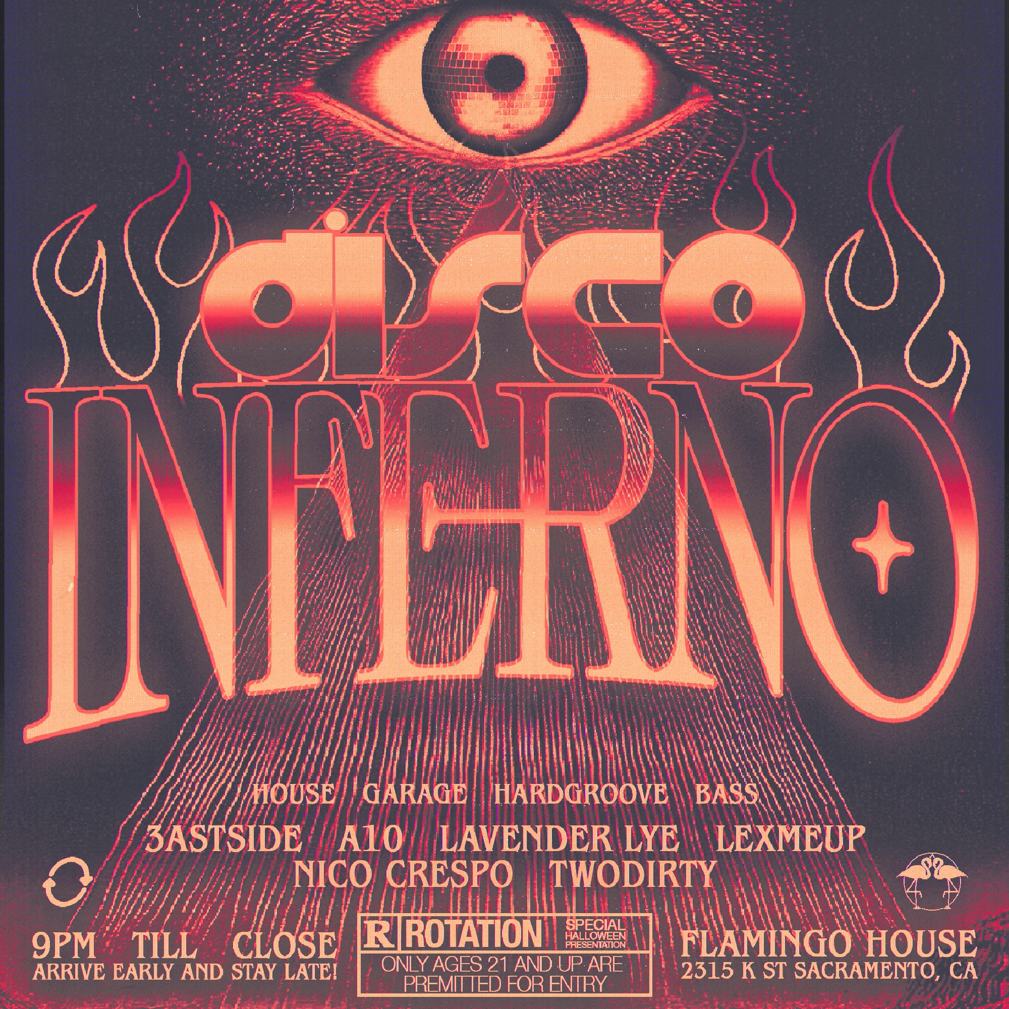 DISCO INFERNO at The Flamingo House
