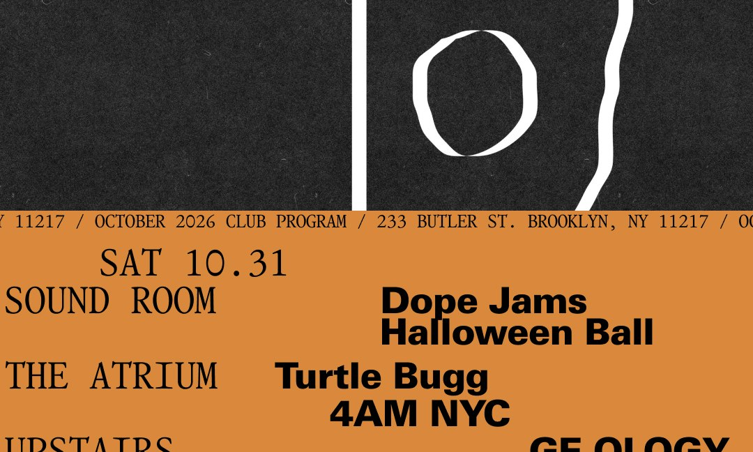 Source image — Dope Jams Halloween Ball / Turtle Bugg, 4AM NYC / GE-OLOGY