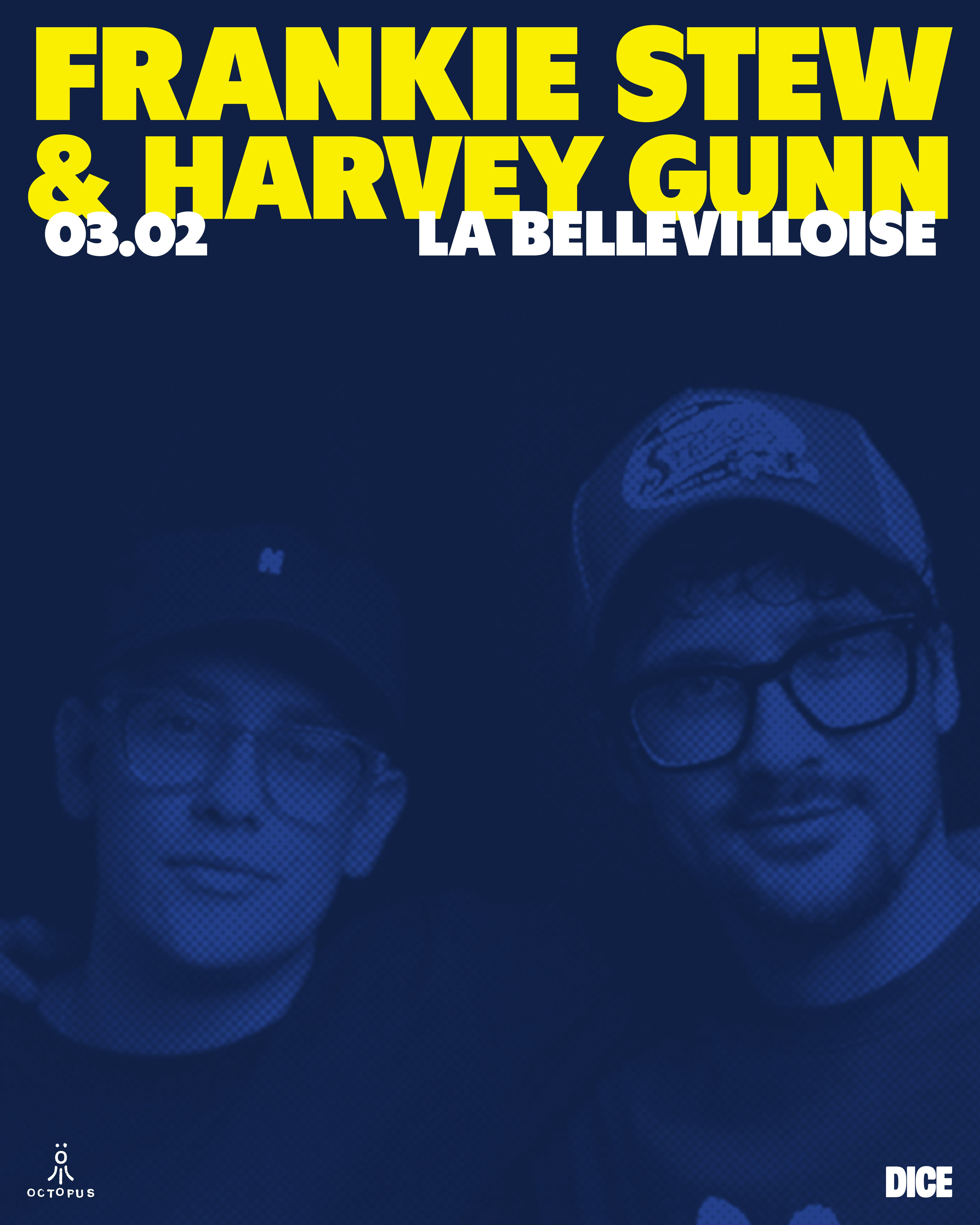 Affiche Frankie Stew & Harvey Gunn en concert à La Bellevilloise
