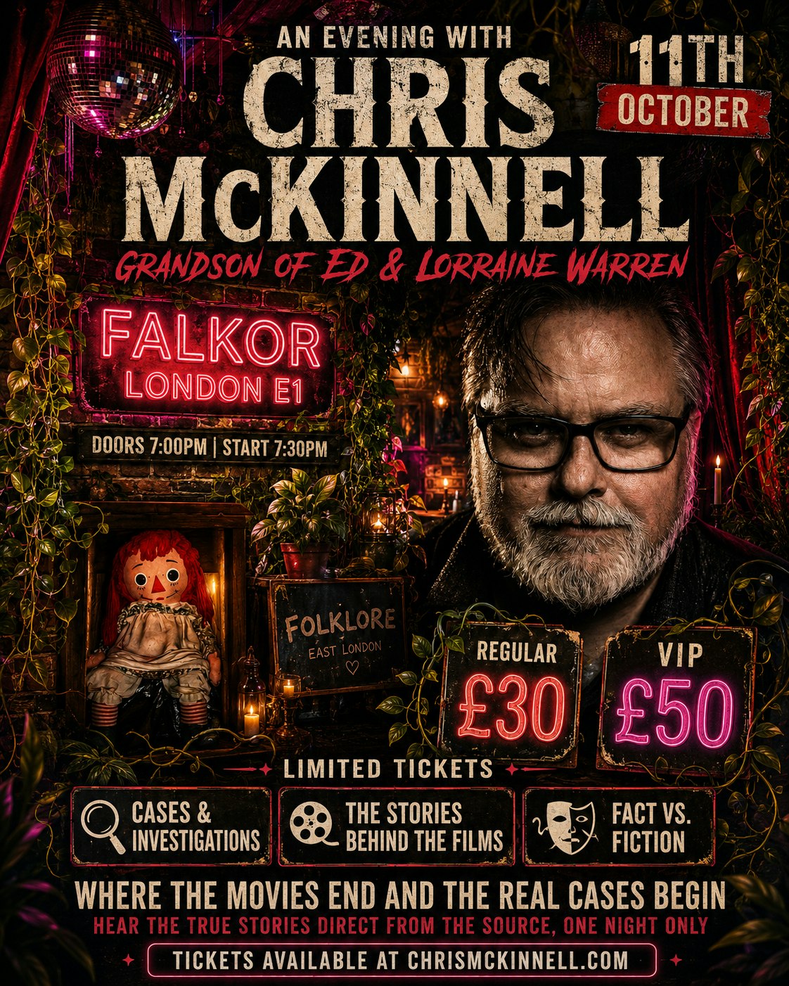 An evening with Chris McKinnell….. at Folklore Hoxton, London