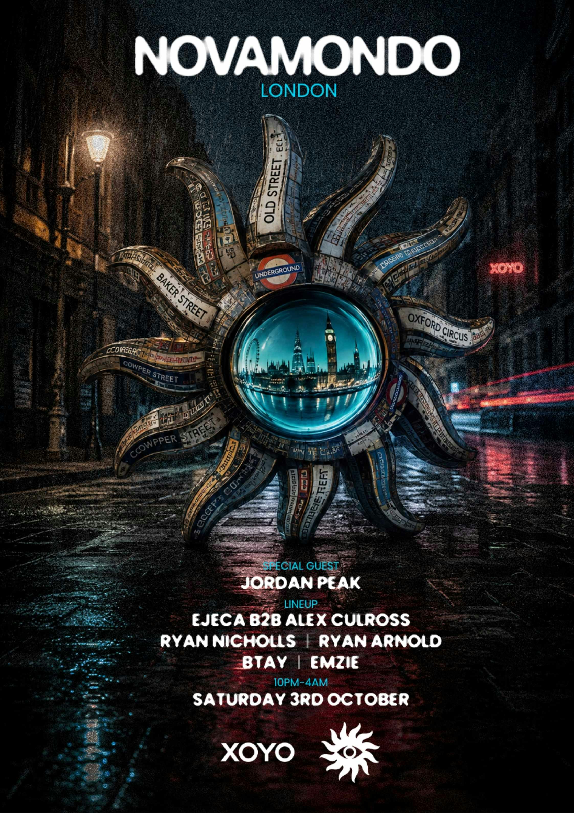 Novamondo Presents Jordan Peak & more at XOYO London, London