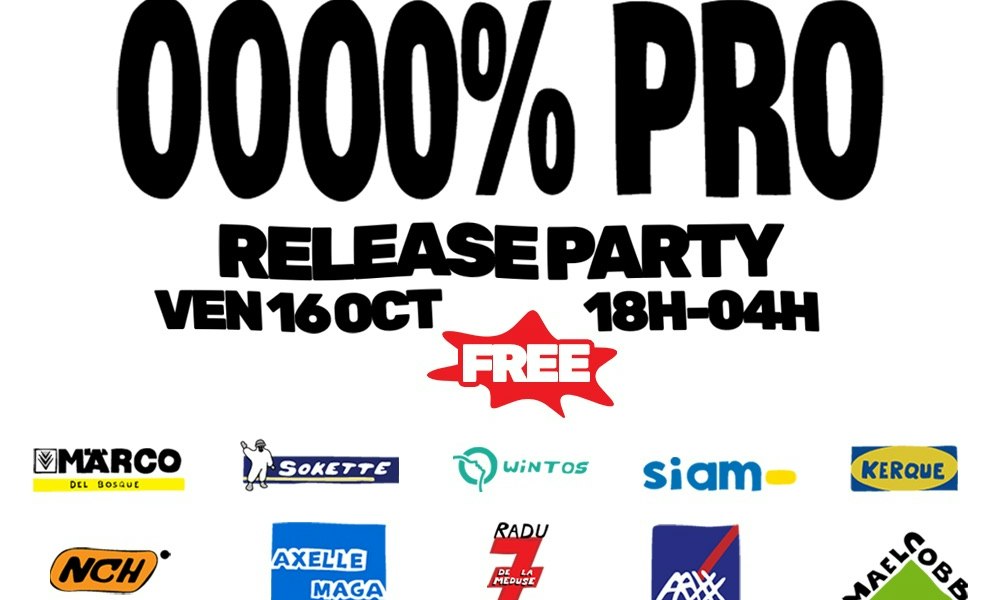 Claquettes Chaussettes : Release Party "0000% Pro"