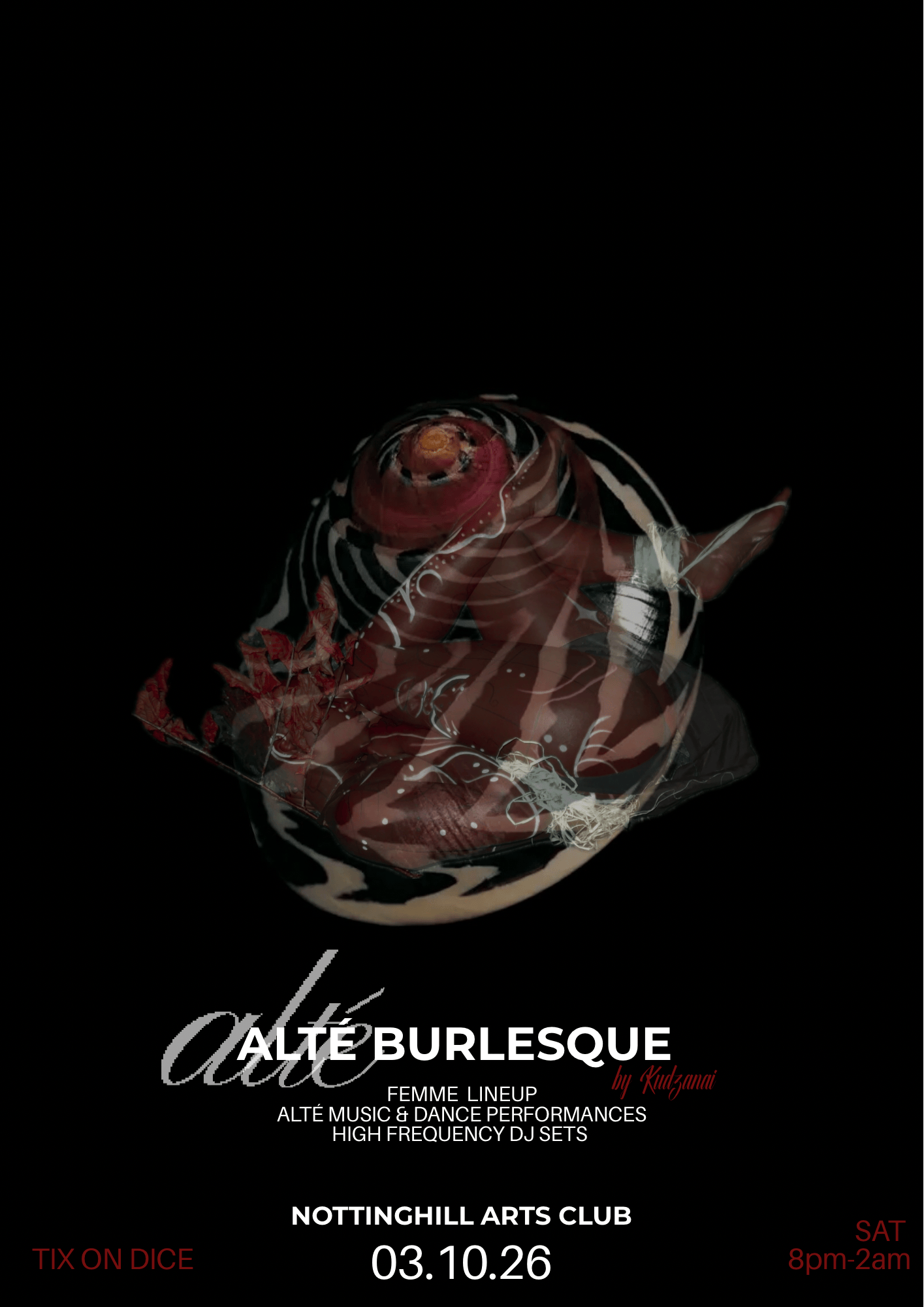 ALTÉ BURLESQUE at Notting Hill Arts Club, London