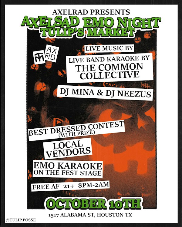 AXELSAD Emo Night: LIVE BAND KARAOKE + MORE
