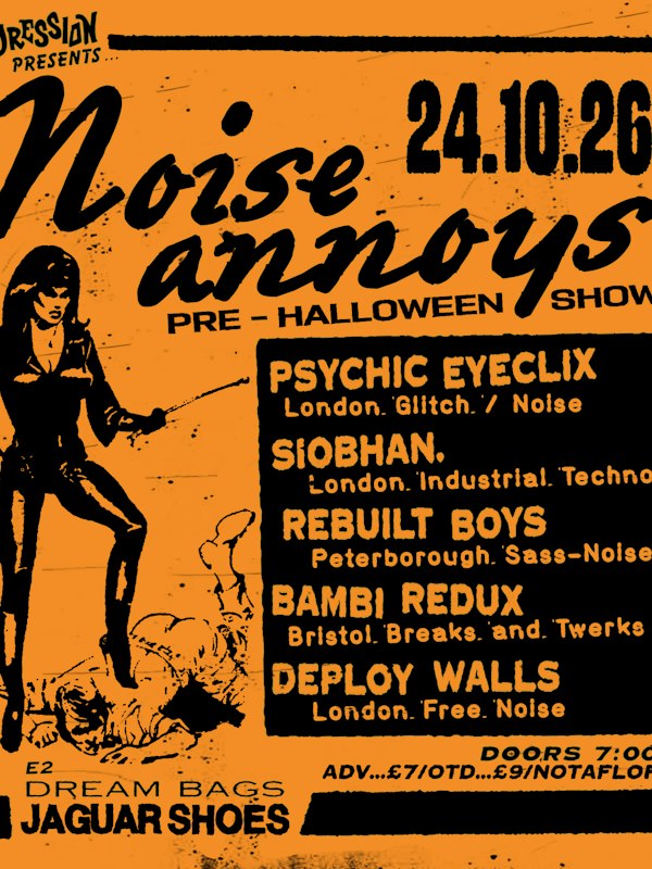 TRANSGRESSION PRESENTS: Noise Annoys 2