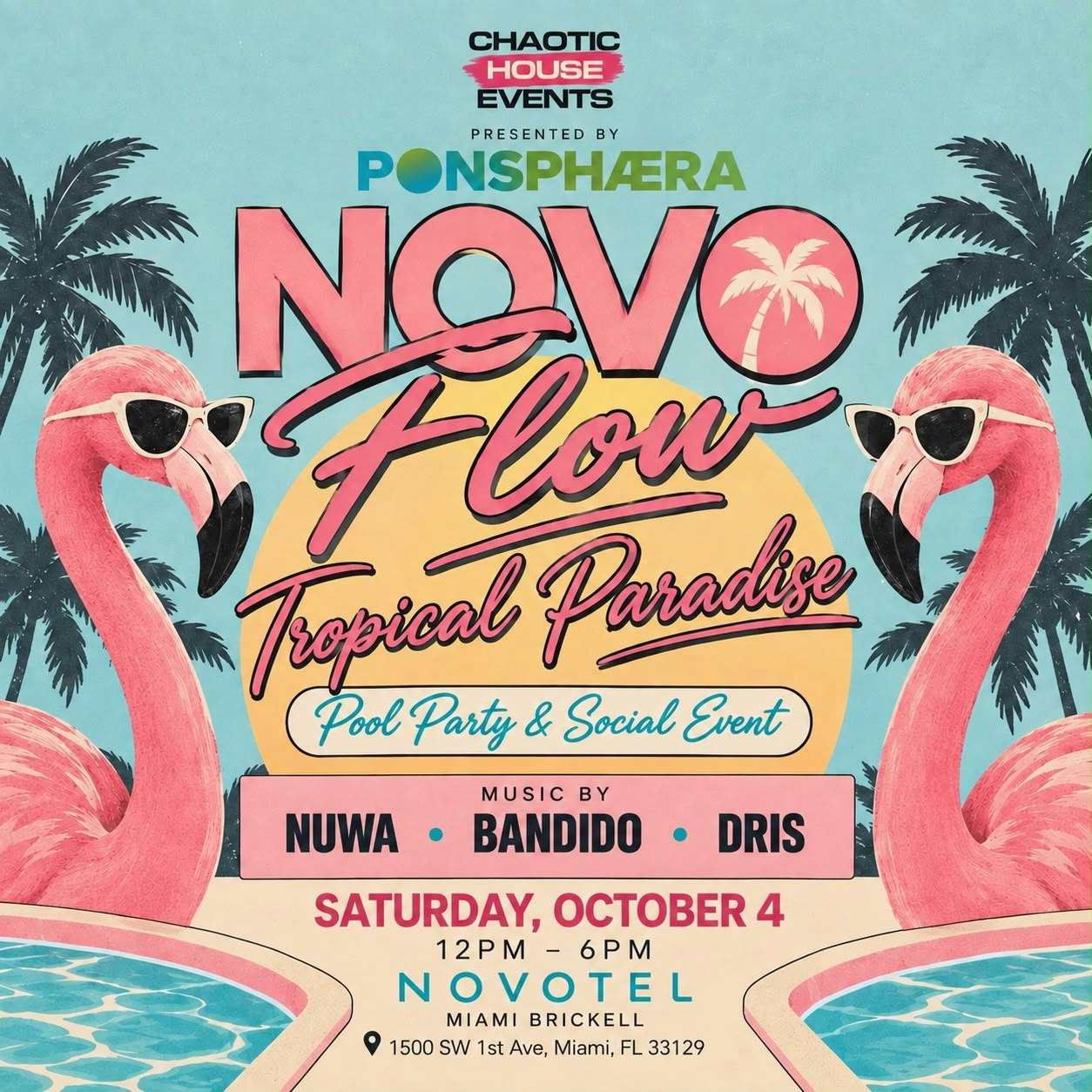 NOVO FLOW: Tropical Paradise POOL PARTY