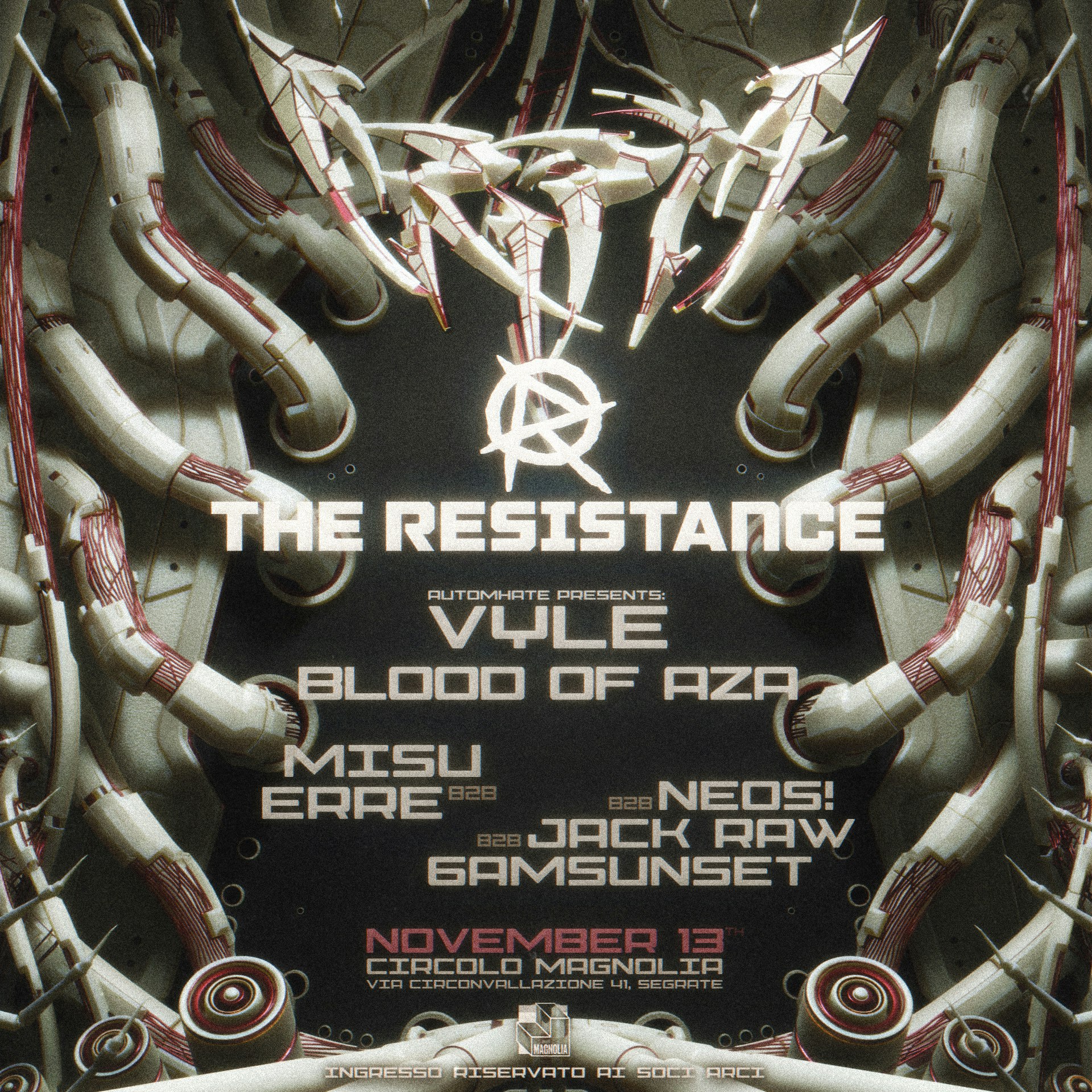 CRIPTA presents: The Resistance, Vyle & Blood Of Aza