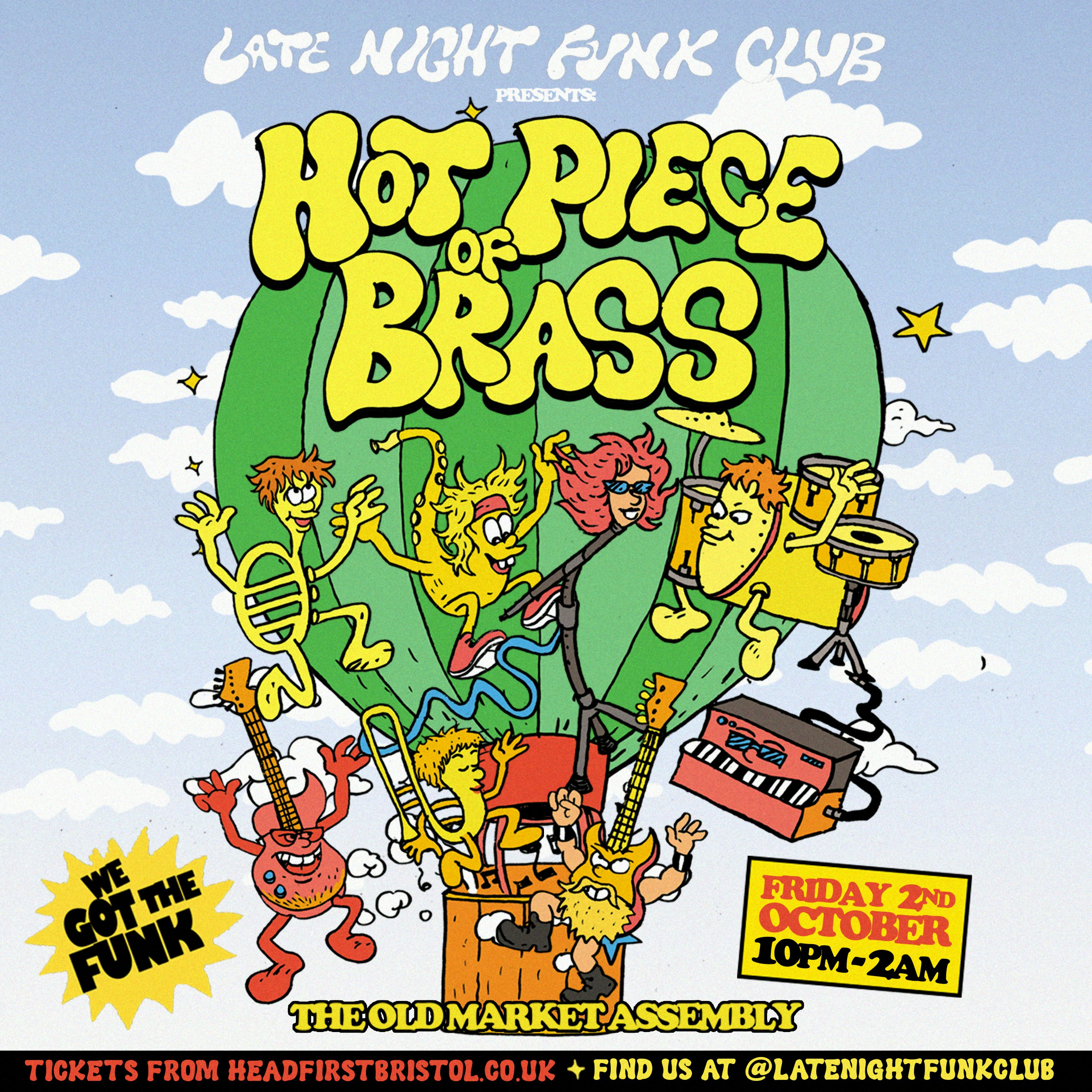 Late Night Funk Club: Hot Piece of Brass + Nick Bodywork at The Old Market Assembly, Bristol