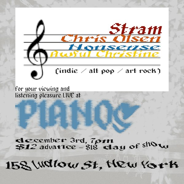 Stram • Chris Olsen • Nonsense • Awful Christine