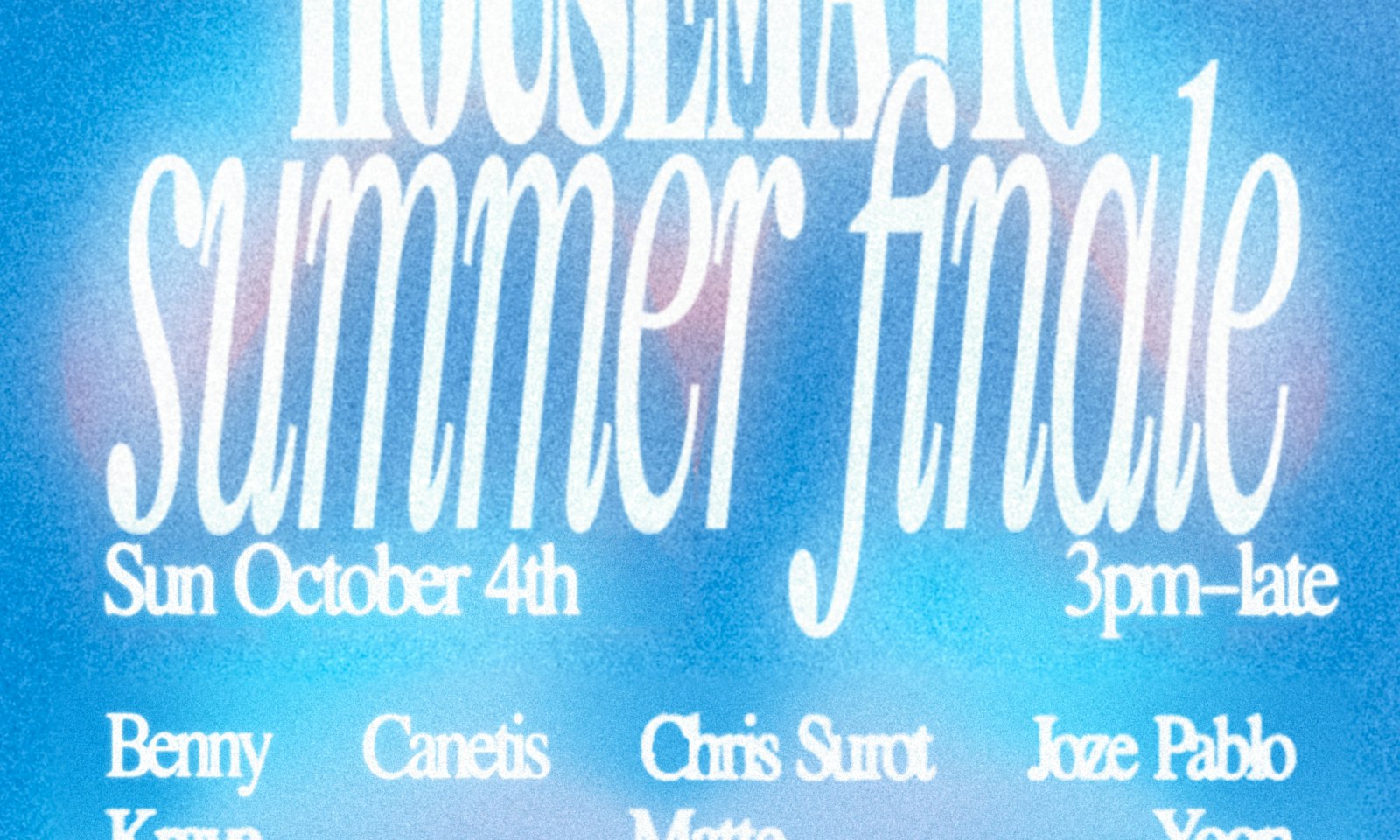 HOUSEMATIC SUMMER SEND-OFF