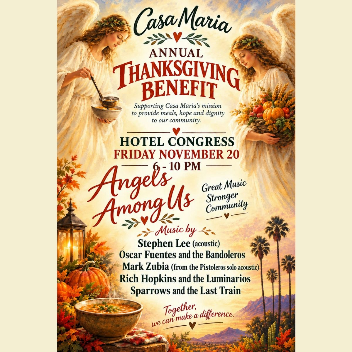 Casa Maria Annual Thanksgiving Benefit Show