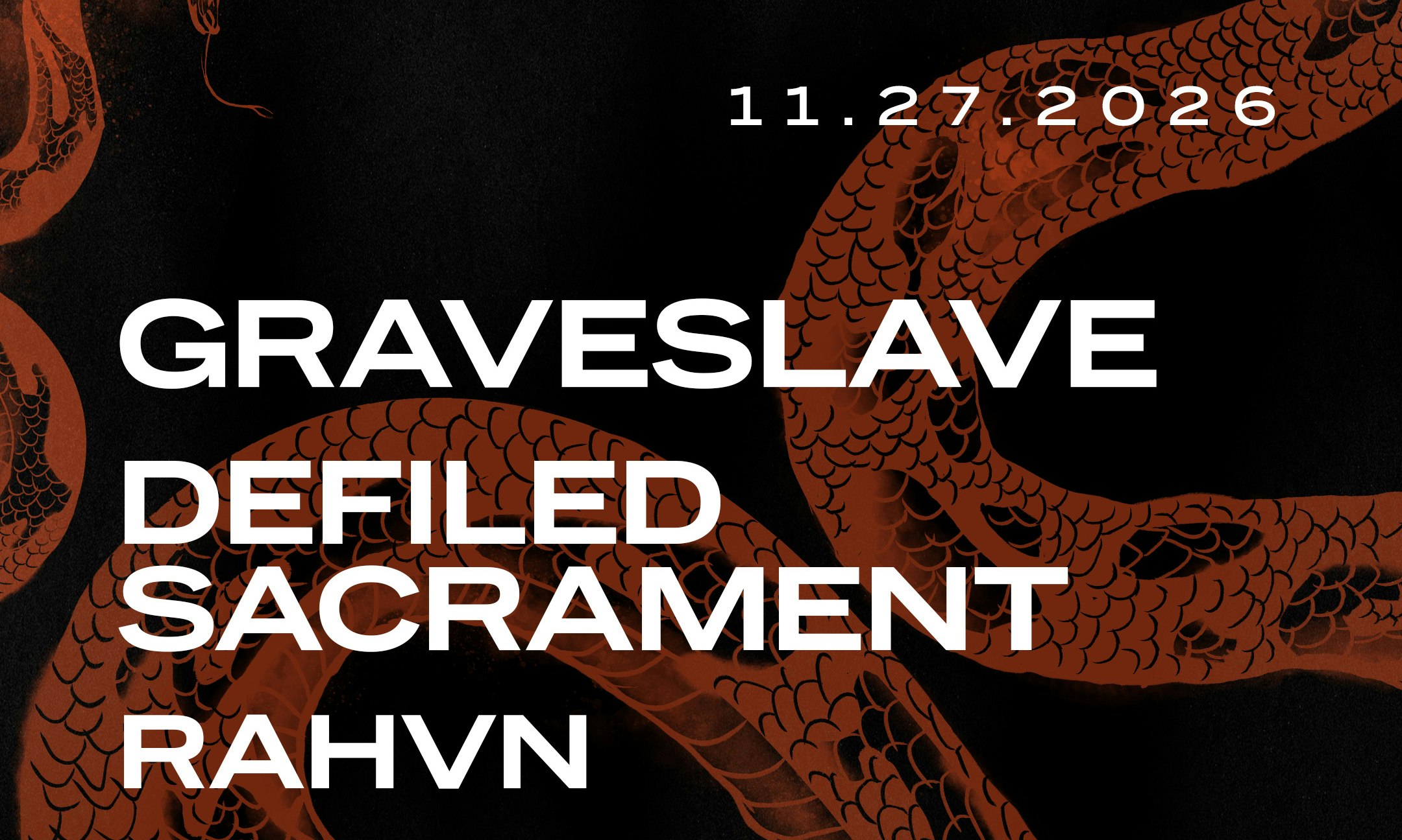 Graveslave, Defiled Sacrament, Rahvn, & Flayed and Forgotten