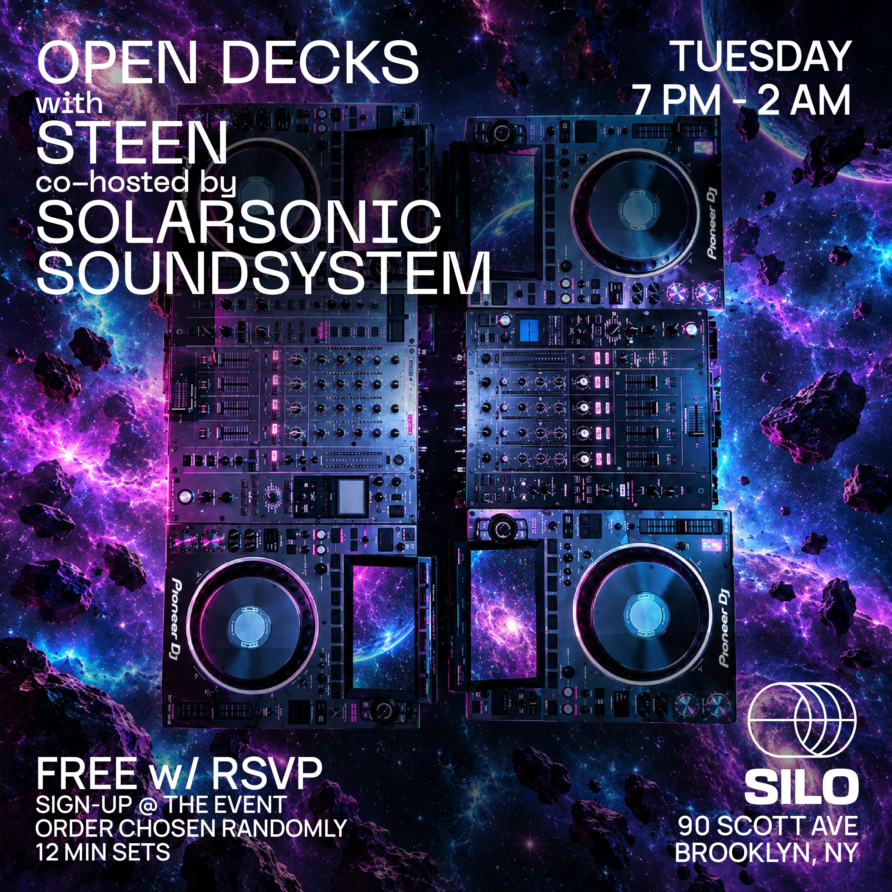 Imagem da fonte — Open Decks w/ Steen & Solarsonic Soundsystem