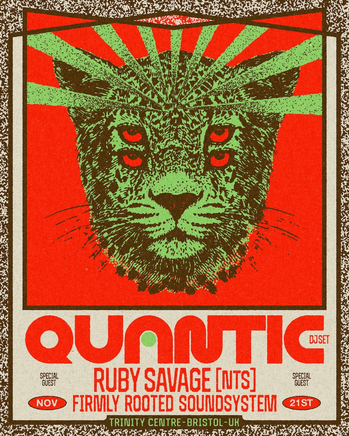 Quantic x Firmly Rooted Soundsystem + Ruby Savage at Trinity Centre, Bristol, Bristol