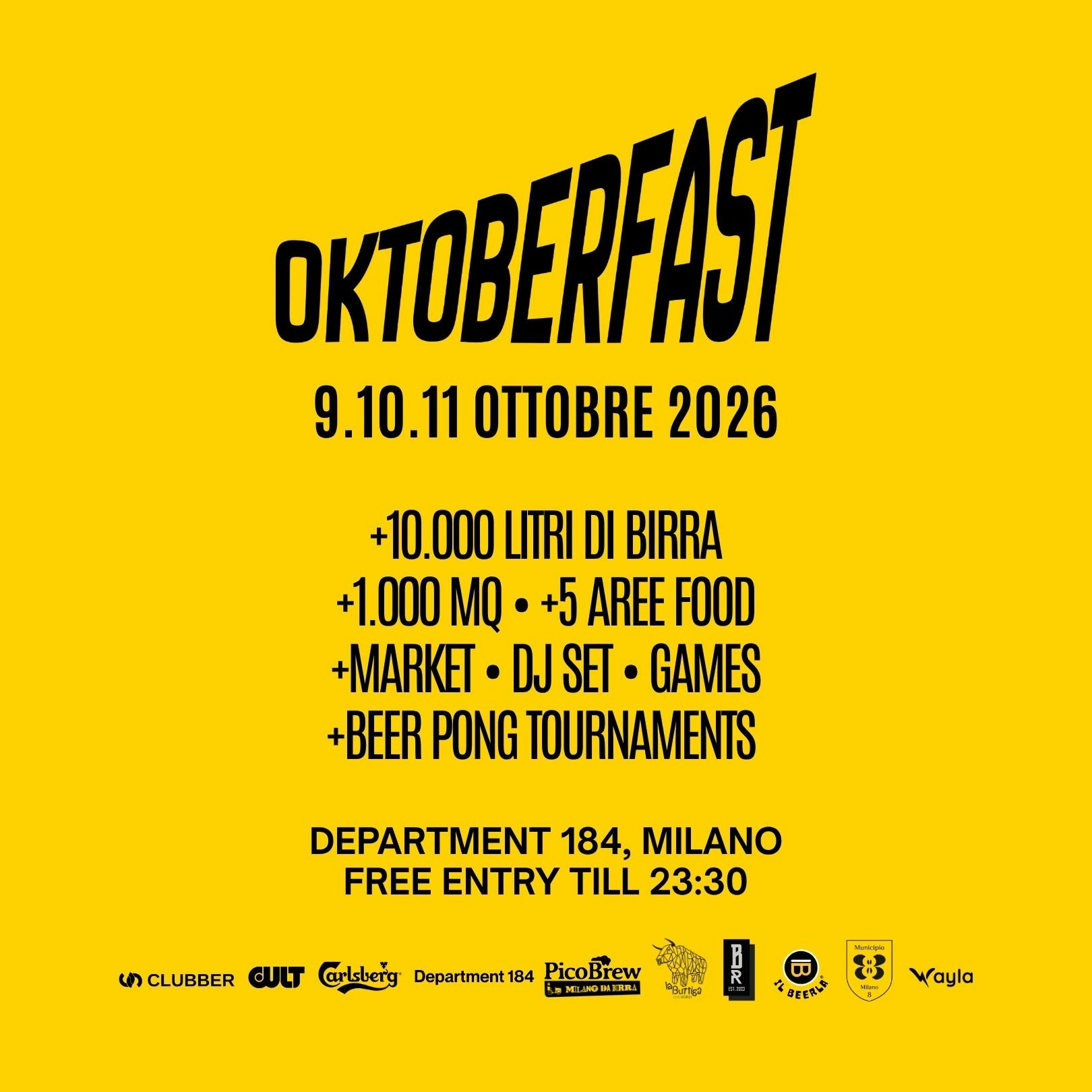 OKTOBERFAST Festival @Department 184