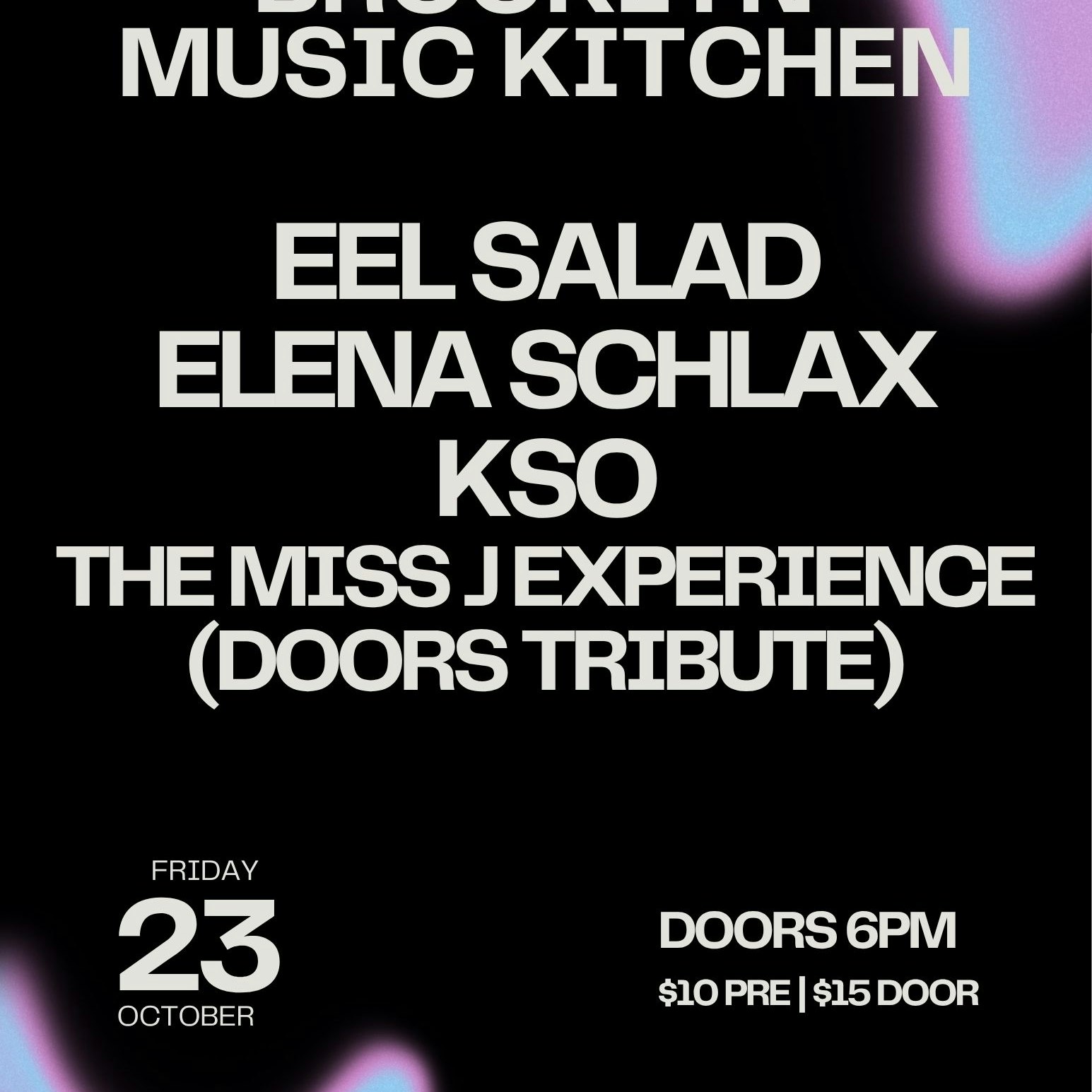 Eel Sallad, Elena Schlax, THE MISS J EXPERIENCE, KSO