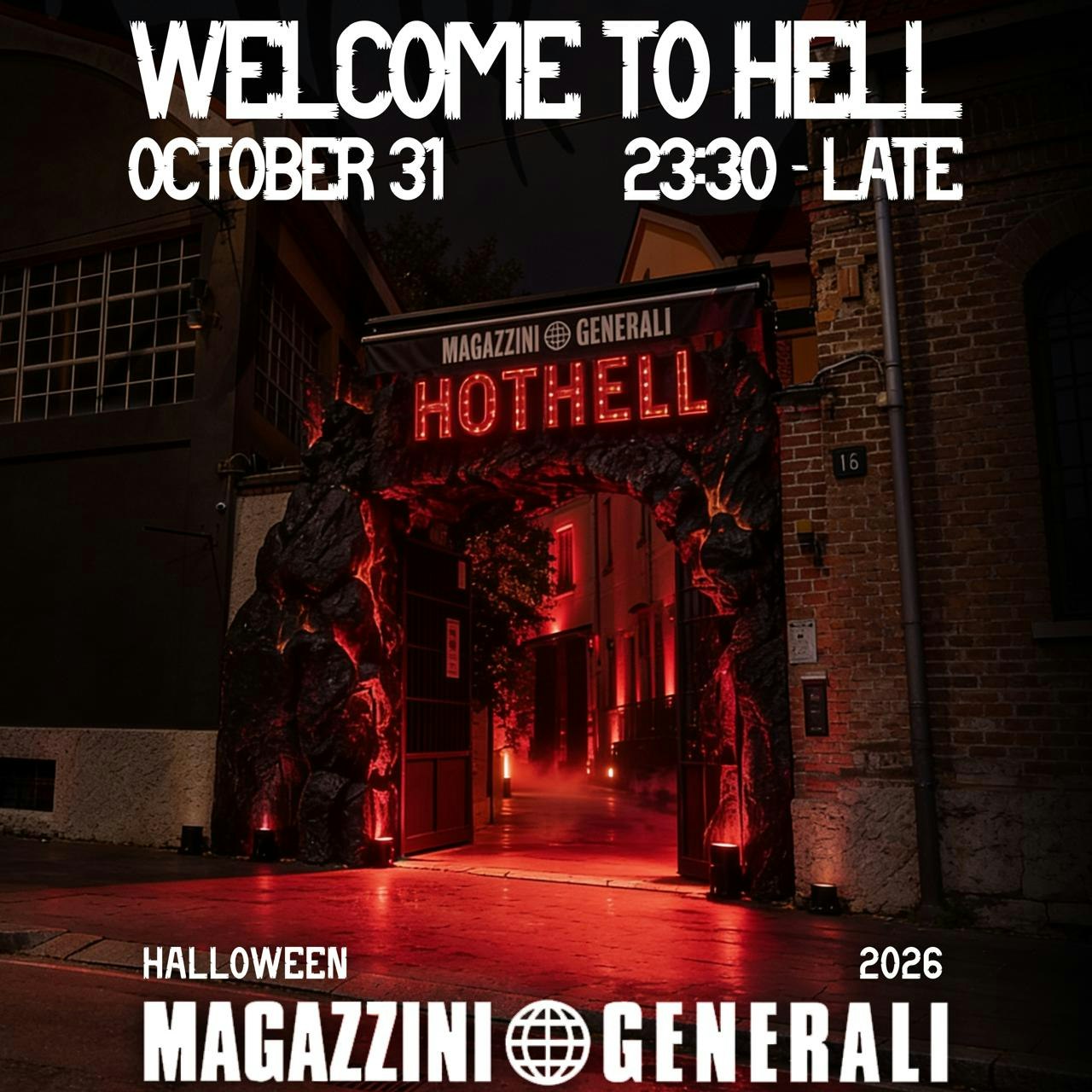 Halloween 2026 ai Magazzini Generali Milano – Welcome to Hell