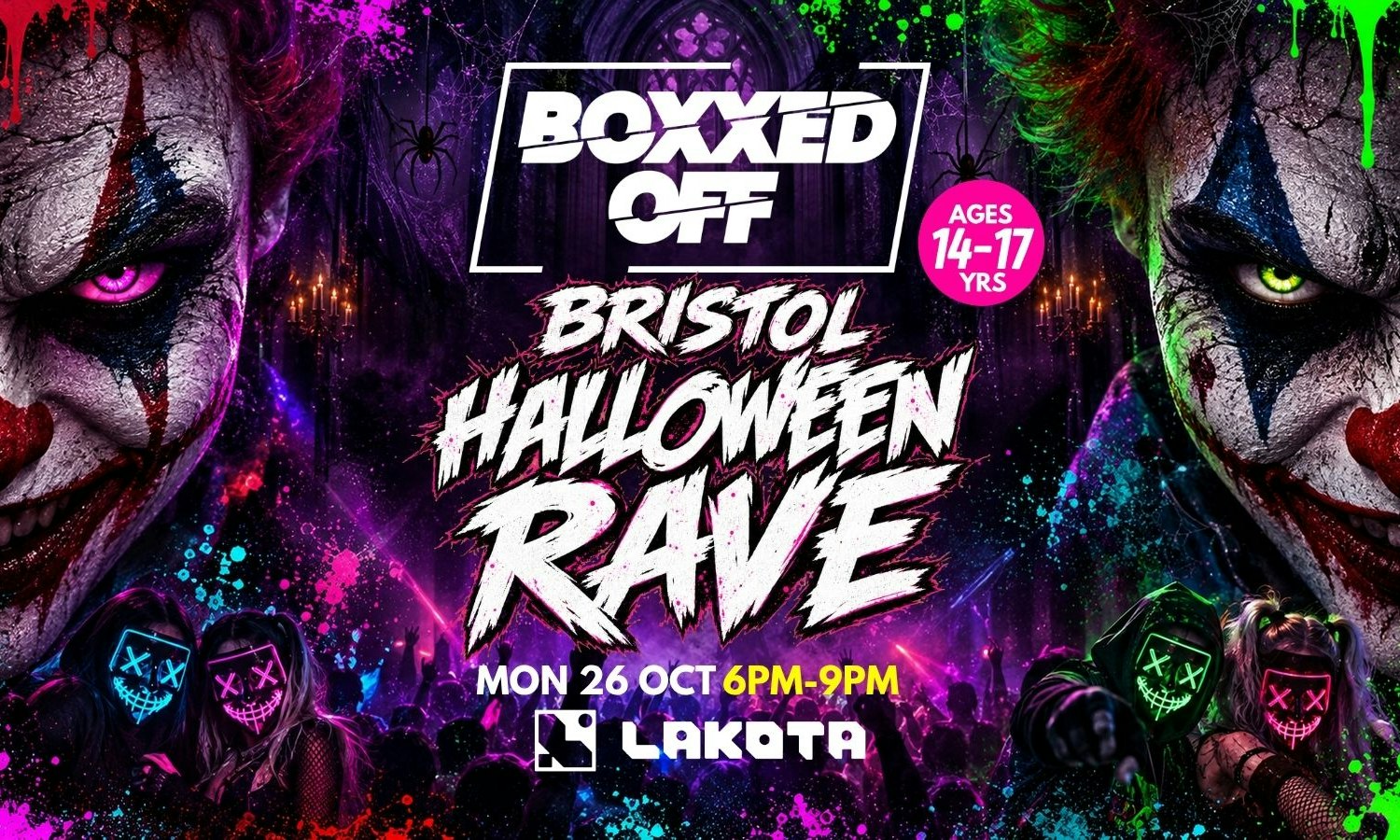 Imagen de la fuente — BOXXED OFF BRISTOL HALLOWEEN RAVE