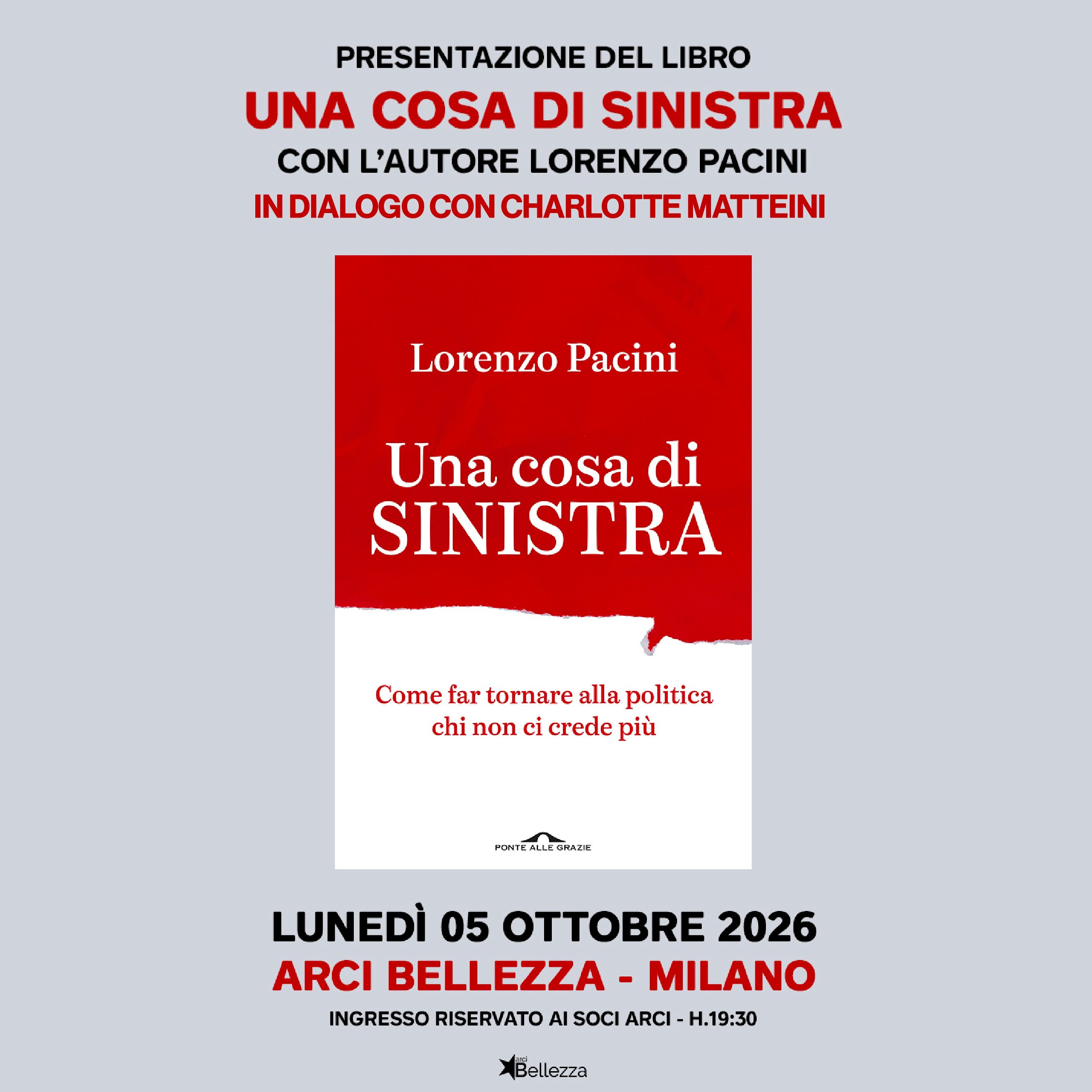 Lorenzo Pacini "Una Cosa di Sinistra"
