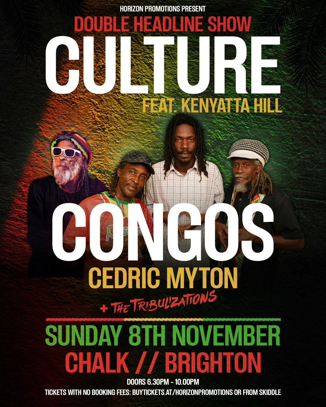 Culture feat Kenyatta Hill & Congo's Cedric Myton at CHALK, Brighton